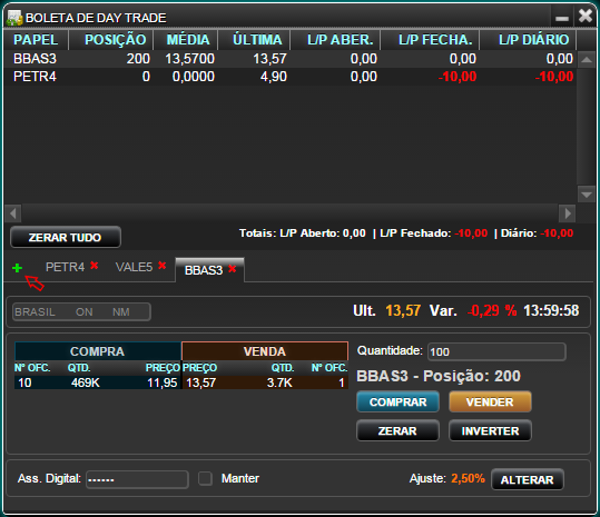 Boleta Day Trade
